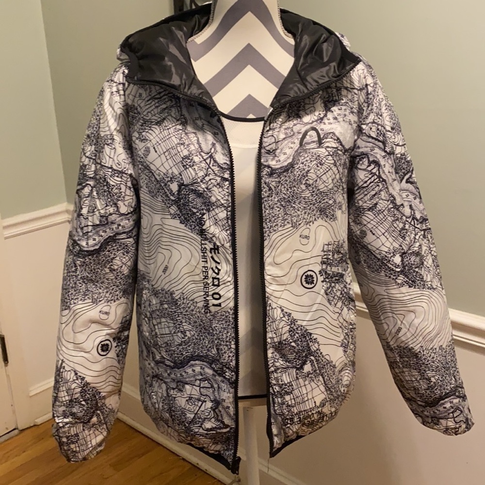 EVISU Black & Silver Reversible Jacket